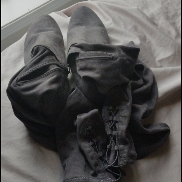 Missguided knee high shoes grey - Picture 4 of 4